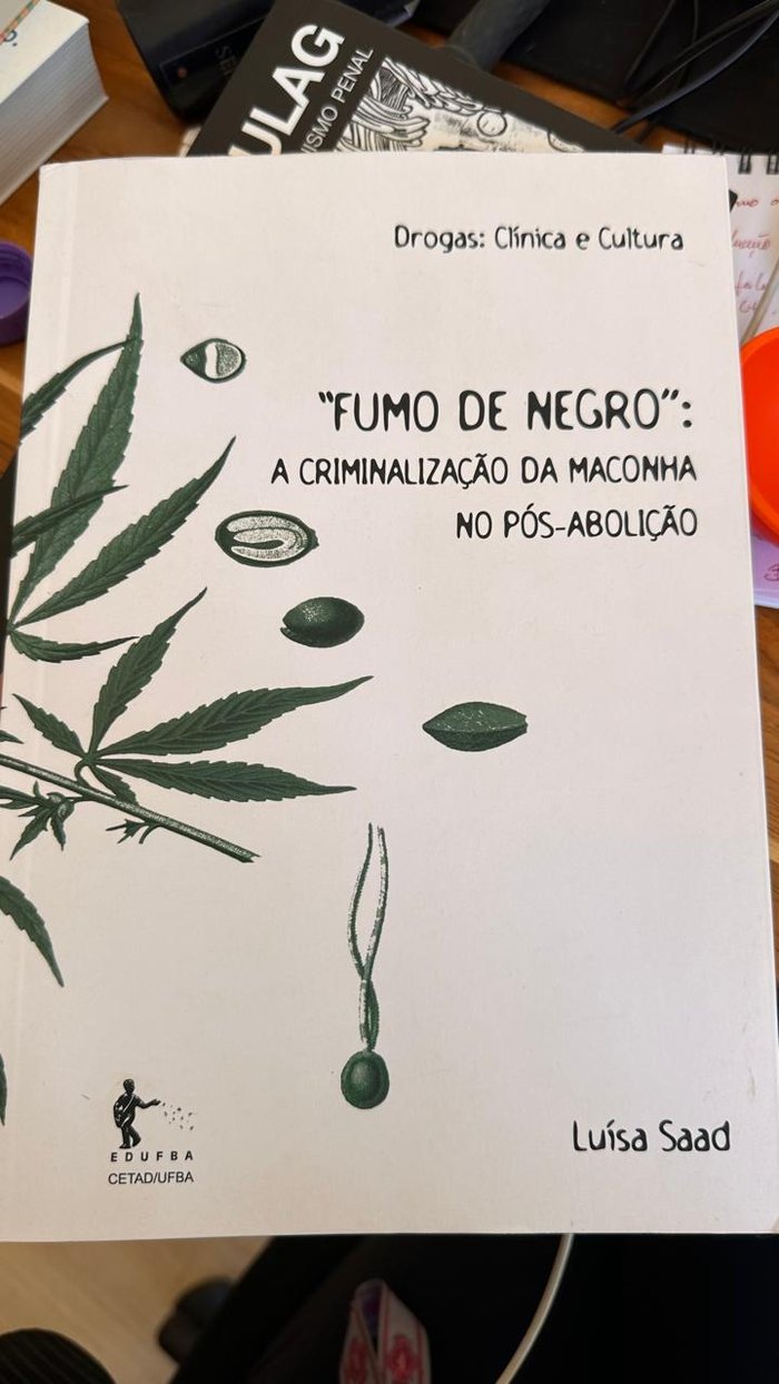Capa do livro Fumo de Negro, de Luísa Saad